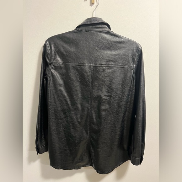 Dynamite leather shirt jacket. Size medium. Never worn - Picture 2 of 14